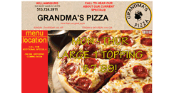 Desktop Screenshot of grandmaspizza.net