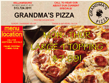 Tablet Screenshot of grandmaspizza.net